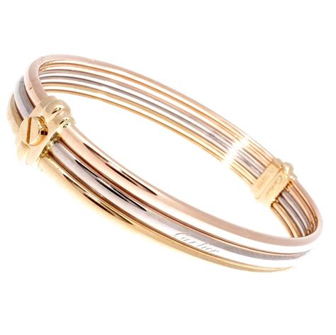 gold cartier bracelets|cartier gold bracelet with screws.